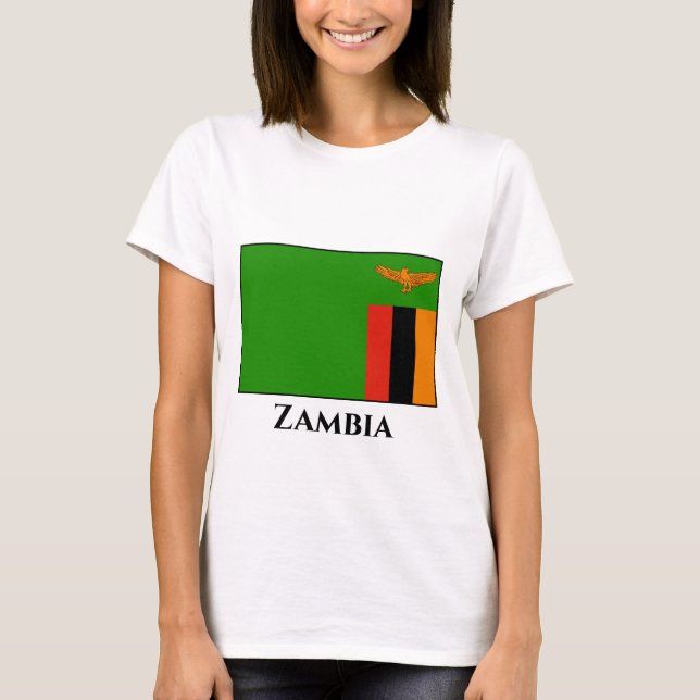 Camiseta Bandeira Zâmbia (Frente)
