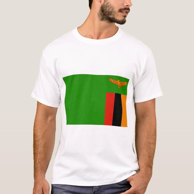 Camiseta Bandeira Zâmbia (Frente)
