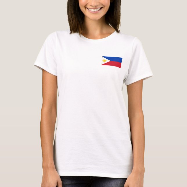 Camiseta Bandeira Zip Jogger, velada feminina, das Filipina (Frente)
