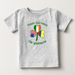 Camiseta Bandeiras Americanas Irlandesas Colombianas Trevo 
