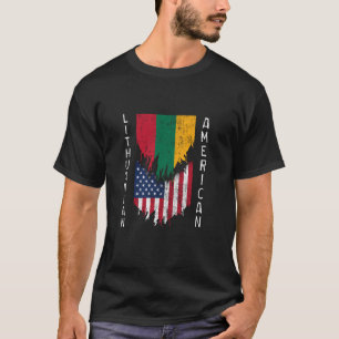 Camiseta Bandeiras Americanas Largadas Pela Lituânia