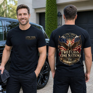 Camiseta Bandeiras Americanas Patrióticas EUA 250
