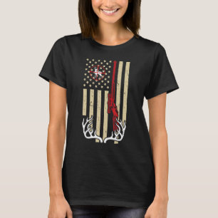 Camiseta Bandeiras Americanas Que Caçam Atletas De Cerveja