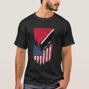 Camiseta Bandeiras americanas trinidadianas que arruinaram