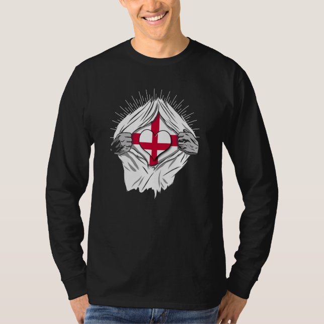 Camiseta Bandeiras britânicas casa da Inglaterra (Frente)