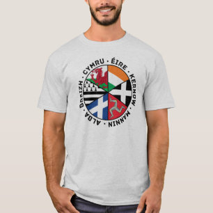Camiseta Bandeiras celtas das nações