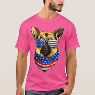Camiseta Bandeiras da América german shepherd, quarta polít