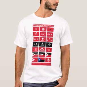 Camiseta Bandeiras da revolução filipino