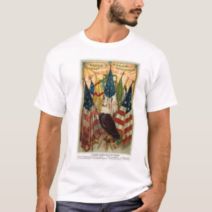 Camiseta Bandeiras de batalha no.1 da guerra civil
