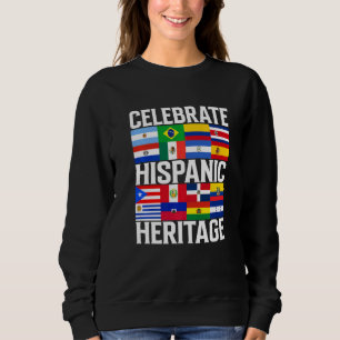 Camiseta Bandeiras de países latinos Celebram o Mês da Hera