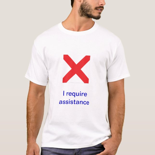 Camiseta Bandeiras de sinal marítimas internacionais (Frente)