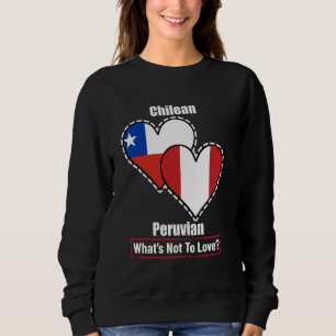 Camiseta Bandeiras do Coração Chileno Peruano O Que Não Ama