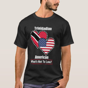 Camiseta Bandeiras do Coração Trinitário-Americano O Que Nã