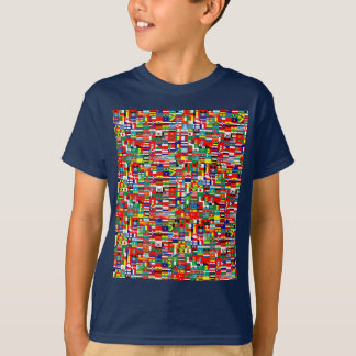 CAMISETA BANDEIRAS DO MUNDO