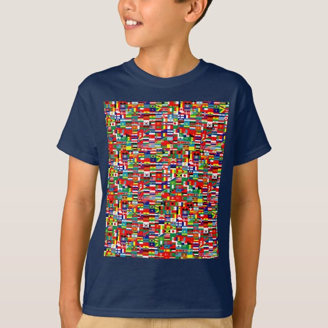 CAMISETA BANDEIRAS DO MUNDO (Frente)