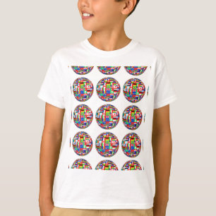 Camiseta Bandeiras do mundo