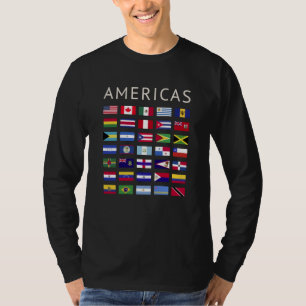 Camiseta Bandeiras do País Américas Bandeiras Nacionais Amé