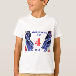 Camiseta Bandeiras dos EUA para o Dia da Independência, 4 d