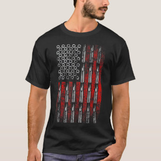 Camiseta Bandeiras dos EUA Rifle Direitos de Arma de Bandei