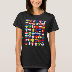 Camiseta Bandeiras Dos Países Do Mundo Internacional