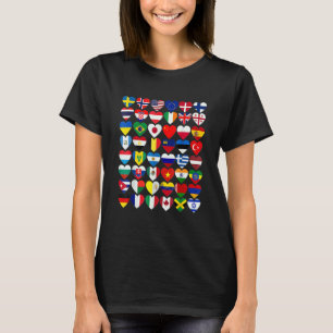 Camiseta Bandeiras dos Países do Mundo Internacional