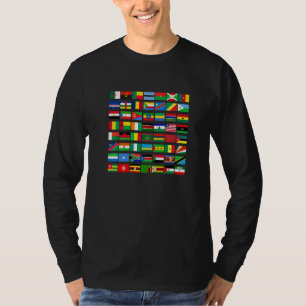 Camiseta Bandeiras dos Países do Mundo Internacional