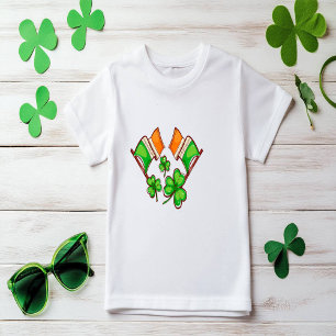 Camiseta Bandeiras E Choques Irlandeses