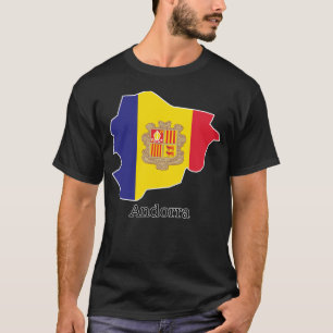 Camiseta Bandeiras e países Andorra