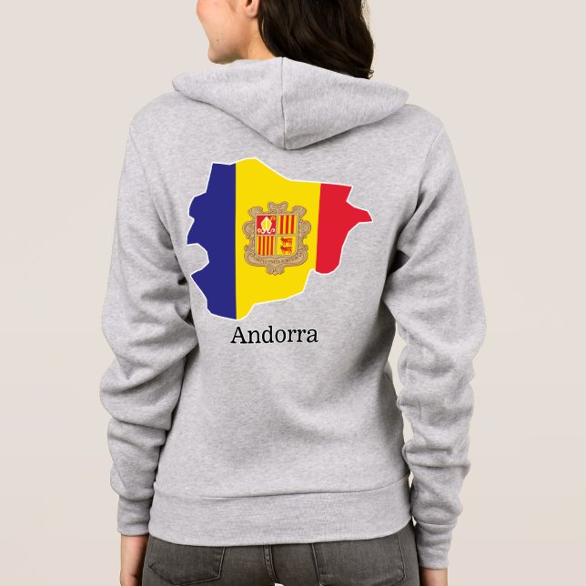 Camiseta Bandeiras e países Andorra (Verso)