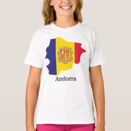 Camiseta Bandeiras e países Andorra