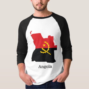 Camiseta Bandeiras e países Angola