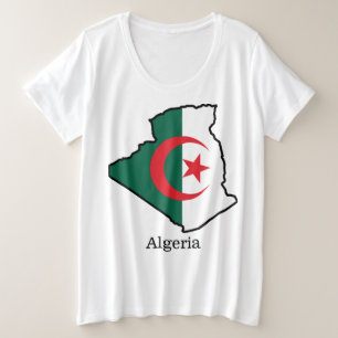 Camiseta Bandeiras e países Argélia
