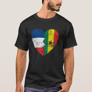 Camiseta Bandeiras Francesas Ganesa Coração Orgulhoso Franç