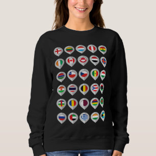 Camiseta Bandeiras Internacionais Mundiais dos Países do