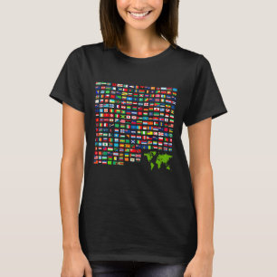 Camiseta Bandeiras legal do Desi Gráfico da Ilustração Mund