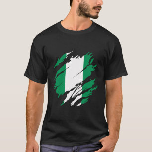Camiseta Bandeiras nigerianas orgulhosas da Nigéria