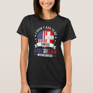 Camiseta Bandeiras Países Suíço Americano Orgulho Suíça F