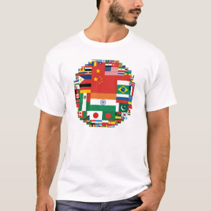 Camiseta Bandeiras pela população