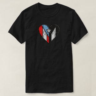 Camiseta Bandeiras porto-riquenhas   Boricua Heart, Porto R