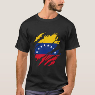 Camiseta Bandeiras profundos da Venezuela