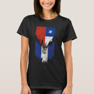 Camiseta Bandeiras salvadorenhas chilenas arrancadas El Sal