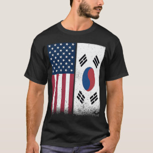 Camiseta Bandeiras sul-coreanas sul-coreanas orgulhosas dos