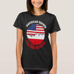 Camiseta Bandeiras Vintage de Raízes Polonesas Cultivadas A
