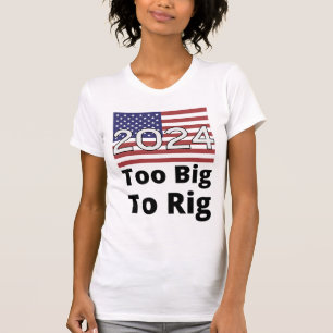Camiseta Bandeja 2024 EUA Muito Grande Para Rig Trump Cote