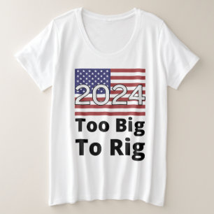 Camiseta Bandeja 2024 EUA Muito Grande Para Rig Trump Cote 