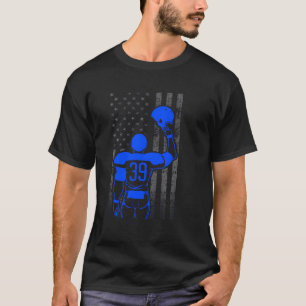 Camiseta Bandeja Azul De Jogador De Futebol 39 Com