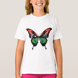 Camiseta Bandeja da Borboleta da Líbia