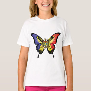 Camiseta Bandeja da Borboleta do Swallowtail da Moldávia