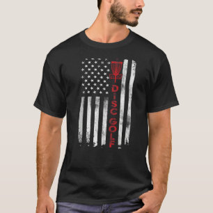 Camiseta Bandeja De Golfe De Disco Americano Sinalizador Pa