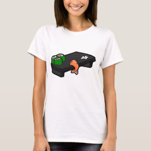 Camiseta bandeja do sushi